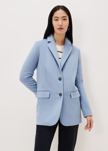 Phase Eight Amara Wool Coats Grey/Blue Australia | SF4528367